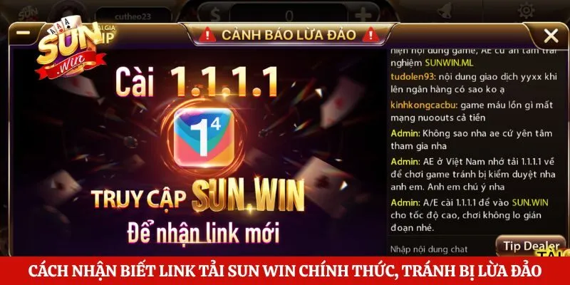 Cách nhận biết link tải Sun Win chính thức, tránh bị lừa đảo